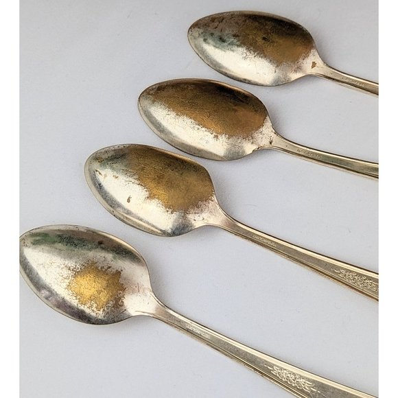 Antique Silver Plated Forks & Spoons Silverware | 1930s Holmes Tuttle Wentworth - Picture 6 of 10